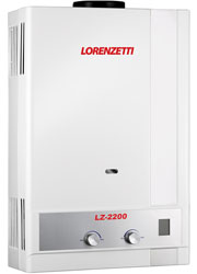 Aquecedor a Gás LZ - 2200 GN 18,5 L/MIN - Lorenzetti