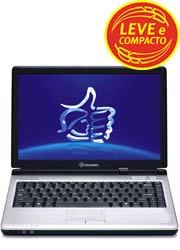 Notebook 13.3 D43 Intel Celeron 1.46GHz 512MB HD80GB DVD/CD-RW - Positivo Maquinas