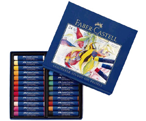 Estojo Faber Castell: Pastel Oleoso Goldfaber Hobby c/ 24 Cores